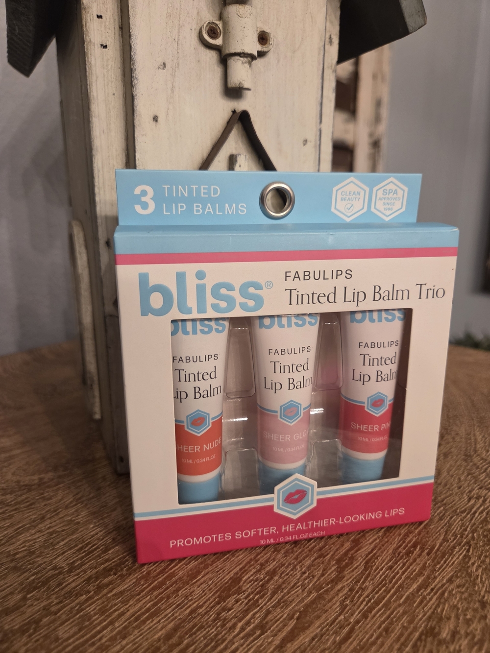 Bliss Fabulips Tinted Lip Balm Trio - Pink, Peach, Coral